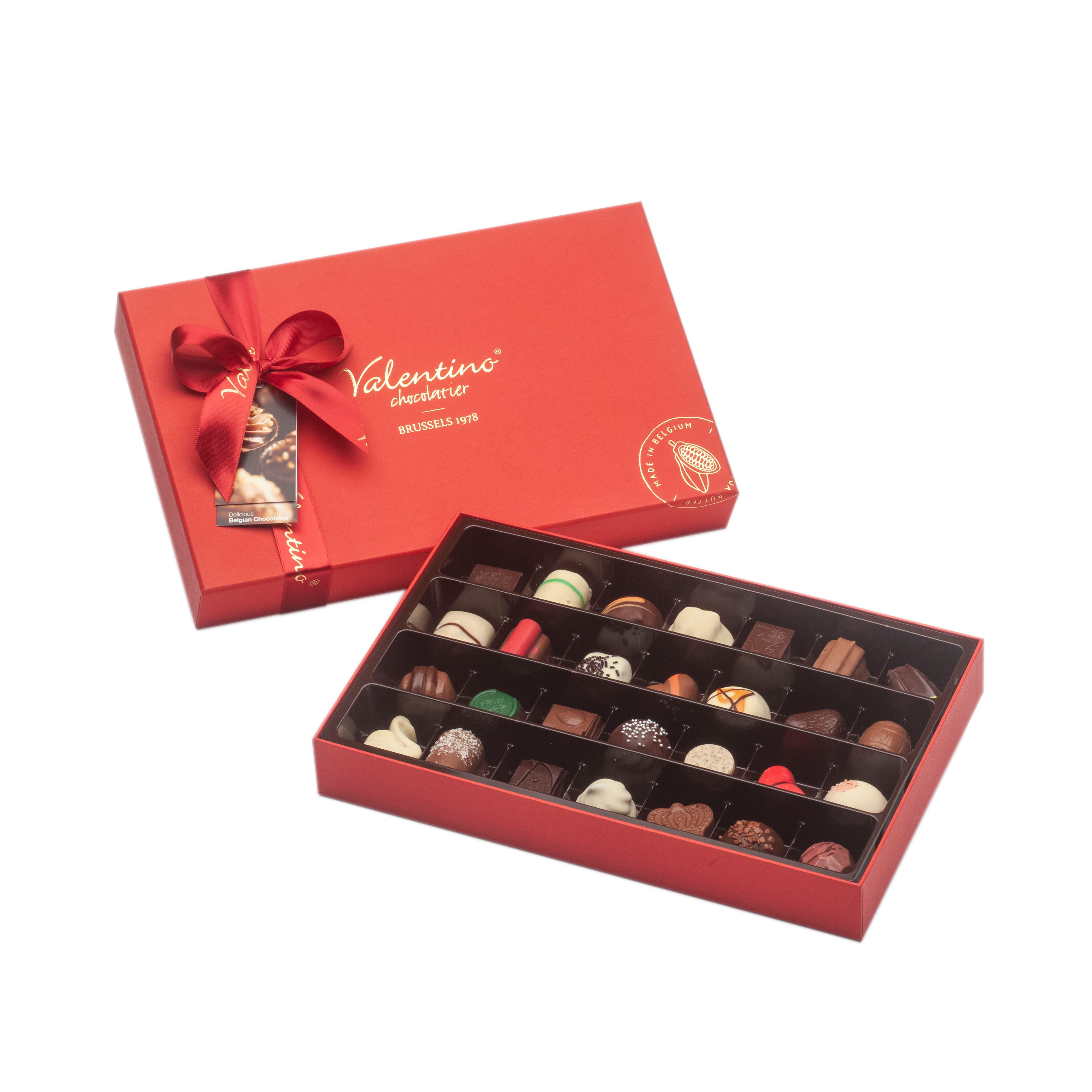 Uhyggelig Geografi Bare gør Belgian Glutenfree Chocolate Gift, Luxury Box 460g – Valentino Chocolatier
