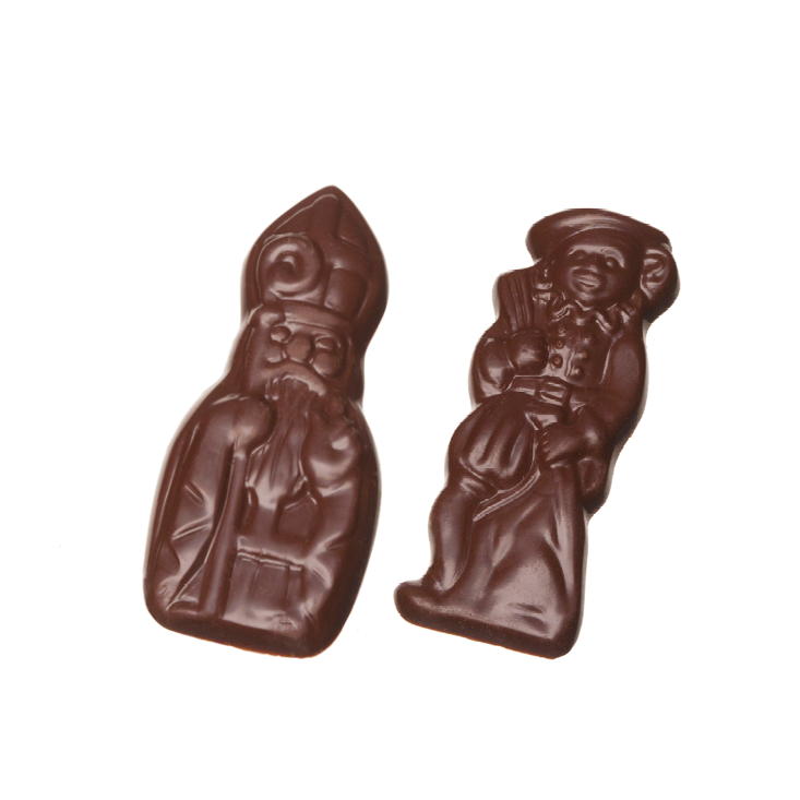 Saint-Nicolas chocolat Noir - Cadeau Noël chocolat