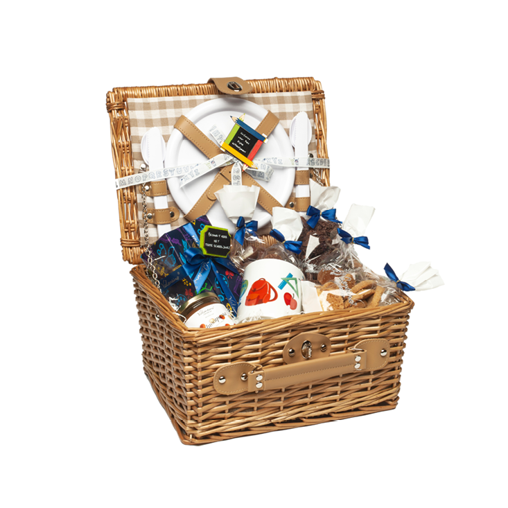 Belgian Chocolate Gift, End of School Picnic Basket Valentino Chocolatier